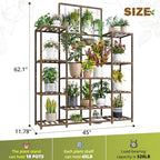 EnHomee Plant Stand. Storage 16-18 Pots, Sturdy & Stable, Adjustable Shelf - Image 2