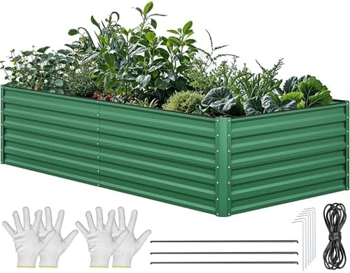 YITAHOME 8x4x2ft Large Raised Garden Bed Kit by YITAHOME