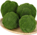 STOBAZA 4pcs Fake Green Moss Balls, Decorative Green Moss, Simulated Topiary Ball, Floral Arrangements for Garden Wedding Party Decoration by EaseLiving