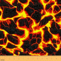 Volcano Fabric by The Yard, Volcanic Rock Upholstery, Halloween Lava Tapestry, Indoor/Outdoor, DIY Art Craft, Orange Black, 10 Yards by Erosebridal