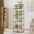 Bamworld 62 " Tall Plant Stand for Indoor Plants Outdoor Corner Plant Shelf - Image 5
