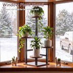 Yzosvki Plant Stand with Grow Light, Tiered Plant Shelf for Indoor Plants - Image 6