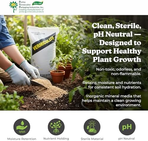 FarmTek Horticultural Vermiculite, 4 Cubic Feet, Coarse A-3 Grade - Image 2