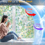 Leafy Rainbow Window Privacy Film, Stained Glass Cling, 47.2" * 78.7 " - Image 3