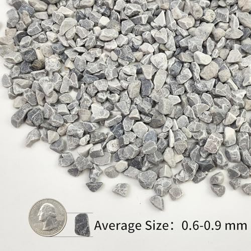 10lbs Grey Pebbles for Landscaping, 3/8inch Small Rocks for Succulent Cactus Plants, Natural Polished Pebbles, River Rocks for Plants, Vases, Garden - Image 2