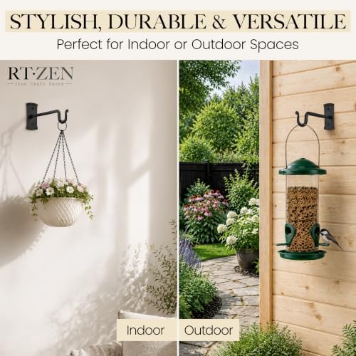 RTZEN Plant Hangers Outdoor or Indoor Heavy Duty Wall Bracket Hooks - Image 5