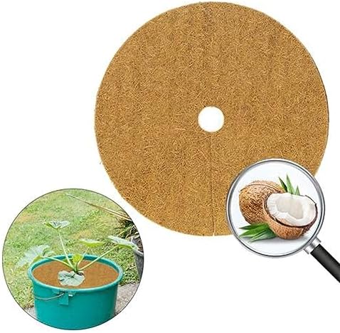 Coconut Mulch Mats, Coconut Fiber Mulch Mats Tree Protector Control 15-40cm Pack of 10(15cm) - Image 4