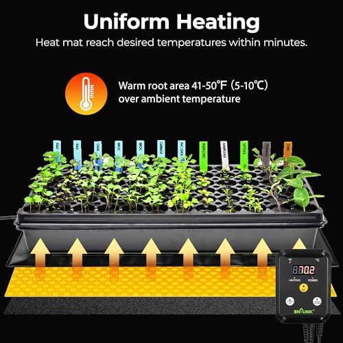 BN-LINK 20" x 20.75" Seedling Heat Mat with Thermostat Controller Combo Set - Image 5