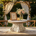 SOFE French Vintage Resin Display Stand, Cake Pedestal Stand Riser by SOFE