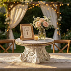 SOFE French Vintage Resin Display Stand, Cake Pedestal Stand Riser by SOFE