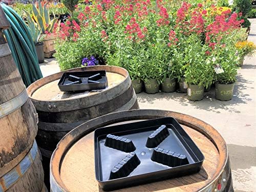 Square Plant Saucer Plastic Plant Trays with Plant Riser Pot Elevator for Indoor Plant pots and Outdoor Potted Plants Planter Tray Water Drainage drip Tray 13-inch by square farmer (5-Pack) - Image 4