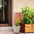 Hemoton 12-inch Resin Flower Pot with Antique Roman Pattern, Outdoor Balcony Planter for Plants, Rustic Stone-Look Planting Pot for Bonsai and Tree Gardening Style - Image 5