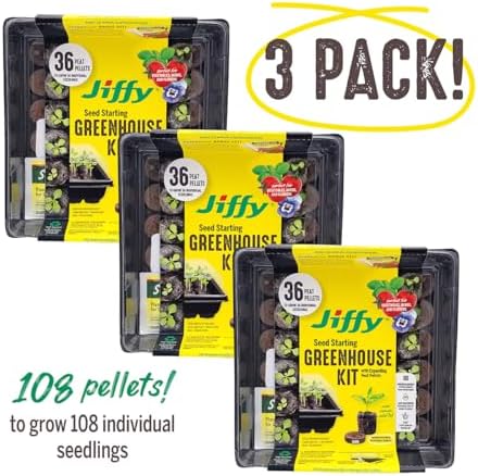 Jiffy Seed Starting Tray Kit - 36 Cell, Bonus 3 Pack, Seeding Starter Kit - 11 x 11 x 4.25 in - Image 2