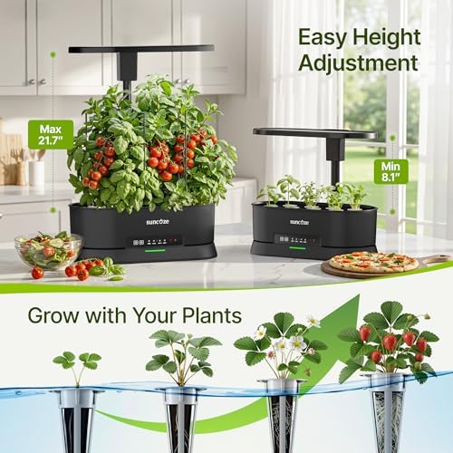 SUNCOZE Hydroponics Growing System, Smart Panel, 5L Removable Tank, 36W LED - Image 5