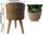 Leaf Extra Large Cachepot Planters, Wood, 39cm Woven Fibreglass Composite - Image 3