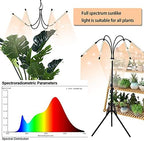 LED Plant Grow Light with Stand, LED Grow Light Full Spectrum for Indoor Plants,10 Dimmable Levels,3 Modes Timing,Tripod Adjustable 15-72 inch. - Image 2