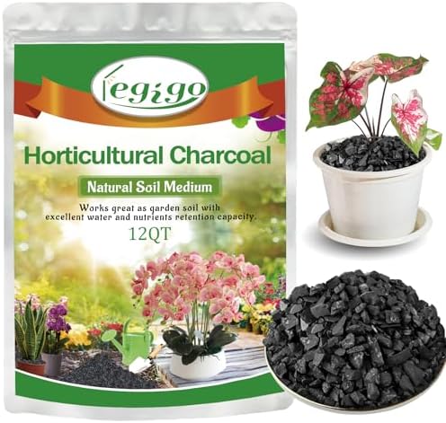 Legigo 12QT Horticultural Charcoal- Natural Biochar Soil Amendment by Legigo
