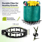 Plant Riser – Pot Spacer for Grow Bags, Planters & Containers – UV-Resistant Drainage Tray for Airflow, Root Health & Cleaner Surfaces (Standard Black W/ 50 clips, 5 Pack) - Image 2