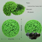 Decorative Balls for Home Decor Round Dia 18in, Faux Grass Decor Fake Plant, Decorative Faux Greenery Fake Plants, Garden Spheres Large Outdoor, Moss Balls Simulated Ball - Image 7