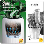 Hipicute 21 Inch Tall Self Watering Pots Set of 2 with Water Level Monitor, Tall Planters for Indoor and Outdoor Plants, Flower Pots for Living Room, Bedroom, Office, Patio, Porch, Garden, White - Image 6