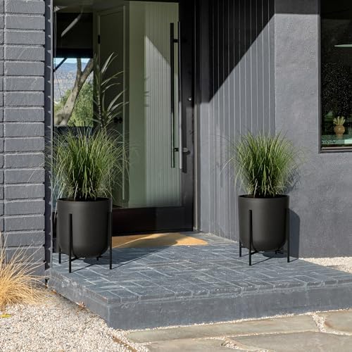 Veradek Mason Series Raised Lima Planter - Round Planter with Stand - Image 7