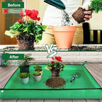 2 PCS Thickened Repotting Mat for Plant Transplanting Portable Waterproof Potting Tray Mess Control Gardening for Plants Transplanting(75x100cm) - Image 2