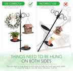 2 Sets 75.9'' Adjustable Shepherds Hook Stand, 4 Hooks - Image 5