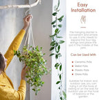 Rope Plant Hanger 6 Pieces Boho Macrame Planter Holder - Image 2
