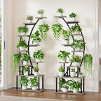 2 Pack Plant Stand Indoor with Grow Lights, 9 Tier Large Tall Plant Shelf - Image 5