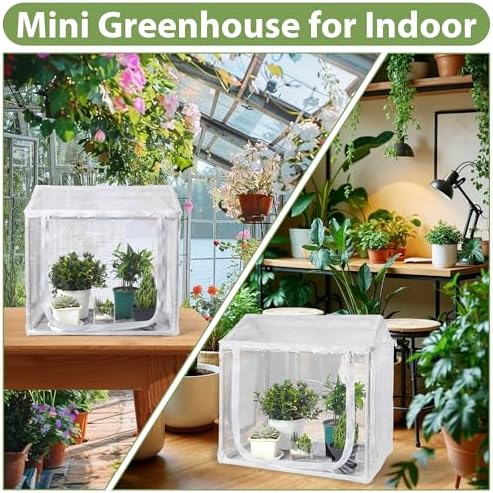 Fully Enclosed Mini Indoor Greenhouse with Top Opening - Image 7
