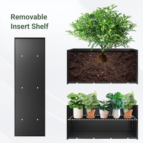 Metal Planter Box 46” x 16” x 16”, Tall Rectangle Planter Box - Image 4