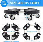 TreeGun Plant Caddy with Wheels Heavy Duty with 8 Lockable Casters, Rolling Plant Stand Adjustable for 8 inch-22 inch Outdoor Indoor Large Plant, Plant Dolly with Wheels Heavy Duty 500lbs Capacity - Image 2
