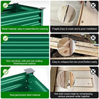 Land Guard Galvanized Large Metal Raised Garden Bed with Legs for Vegetables (Green) - Image 3