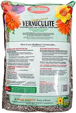 Hoffman Horticultural Vermiculite Lightweight Garden Soil Conditioner for Aeration and Moisture Retention, 18qt, 5 Pack - Image 2