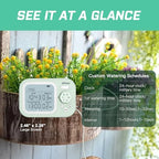 Automatic Plant Waterer Indoor Watering System for 15 Potted Plants, Auto Drip Irrigation Kit with Programmable Water Timer, Smart Humidity Detection, Green - Image 3