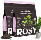 Rosy Soil Aroid Soil Mix, Chunky Biochar Potting Mix, 4 Quarts, Pack of 2 by RosySoil