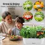 Nouri Hydroponics Growing System, 12 pod Smart Indoor Herb Garden Kit with LED Grow Lights, Hydroponic Herb Garden Indoor for Plant Lovers, Gardeners, Kitchen, Basil Seeds Included - Image 7