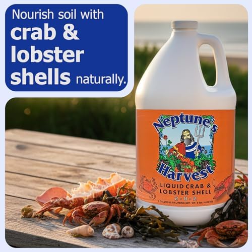 Neptune’s Harvest Organic Crab & Lobster Shell Multi-Purpose Liquid Fertilizer (2-0-2) - 1 Gallon Bottle - Rich in Nutrients Soil Fertilizer - Plant Food for Lawns, Gardens, and Vegetables - Image 2