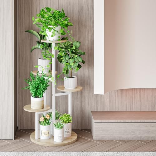 INGIORDAR 5 Tier Plant Stand Indoor Corner Tiered Holder Shelf Display Rack - Image 2