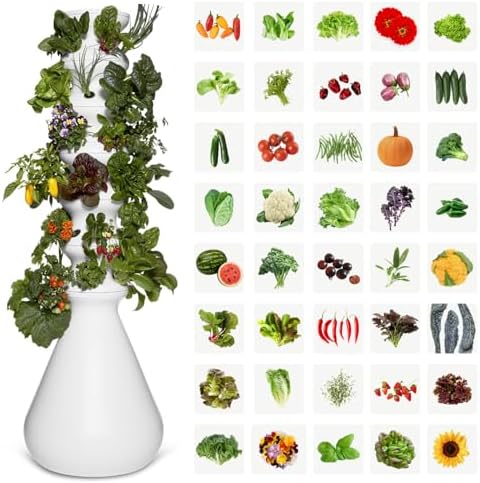 Lettuce Grow Farmstand Outdoor Starter Kit | 36 Seedlings | 6ft by LettuceGrow