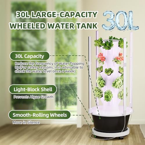 SPECILITE Hydroponics Growing System Kit with Grow Light, 5 Tiers 20 Pods - Image 2