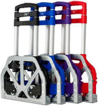 FCH Folding Hand Truck Aluminum Portable Folding Hand Cart 155lbs Capacity Hand Cart and Dolly Ideal for Home, Auto, Office,Travel Use,Blue by FCH
