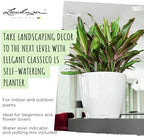 Lechuza 16049 Classico LS 28 Self-Watering Planter, Black High Gloss - Image 4