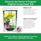 Organic Original Super Soil Concentrate with Mycorrhizae – Living Soil Boosts Roots & Buds for Seeds & Clones - Indoor & Outdoor Growing - Mix 1:4 with Topsoil Potting Soil (5 quarts) - Image 3