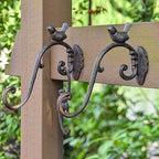 Sungmor Cast Iron Plant Hanger Wall Hooks - Bird Shape & Brown & 2PC - Image 3