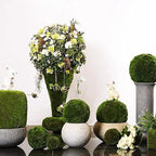 Green Artificial Moss Balls, Handmade Sphere Moss Hanging Balls for DIY Wedding Party Home Hotel Decoratio, Hangin Plants Landscape Landscaping Ball (Color : Diameter: 50cm/19.68in, Size : 1pcs) - Image 7