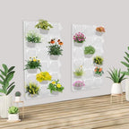 Self Watering Wall Planter with 36 Pots, Vertical Garden Planter for Indoor Plants, Wall Mounted Planters Hanging Flower Herbs Vegetables for Garden Balcony Decor (White) - Image 3