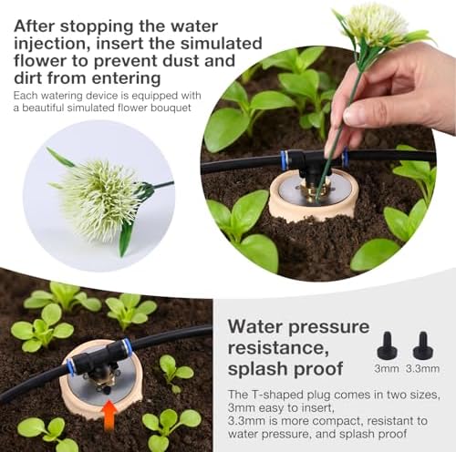 4pcs Ollas IIrrigation System Large Plant Watering Device Easy Self Watering Planter for Your Garden 41oz Olla Watering System 4x4x8in Classic Plant Watering Stakes Vacation Plant Watering Devices - Image 6