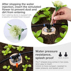 4pcs Ollas IIrrigation System Large Plant Watering Device Easy Self Watering Planter for Your Garden 41oz Olla Watering System 4x4x8in Classic Plant Watering Stakes Vacation Plant Watering Devices - Image 6