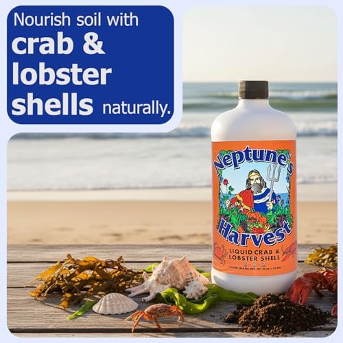 Neptune’s Harvest Organic Crab & Lobster Shell Multi-Purpose Liquid Fertilizer (2-0-2) - 36oz Bottle - Rich in Nutrients Soil Fertilizer - Plant Food for Lawns, Gardens, and Vegetables - Image 2